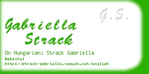 gabriella strack business card